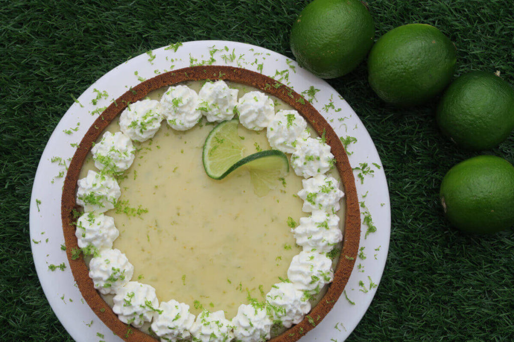 Key lime pie, tarte américaine au citron vert