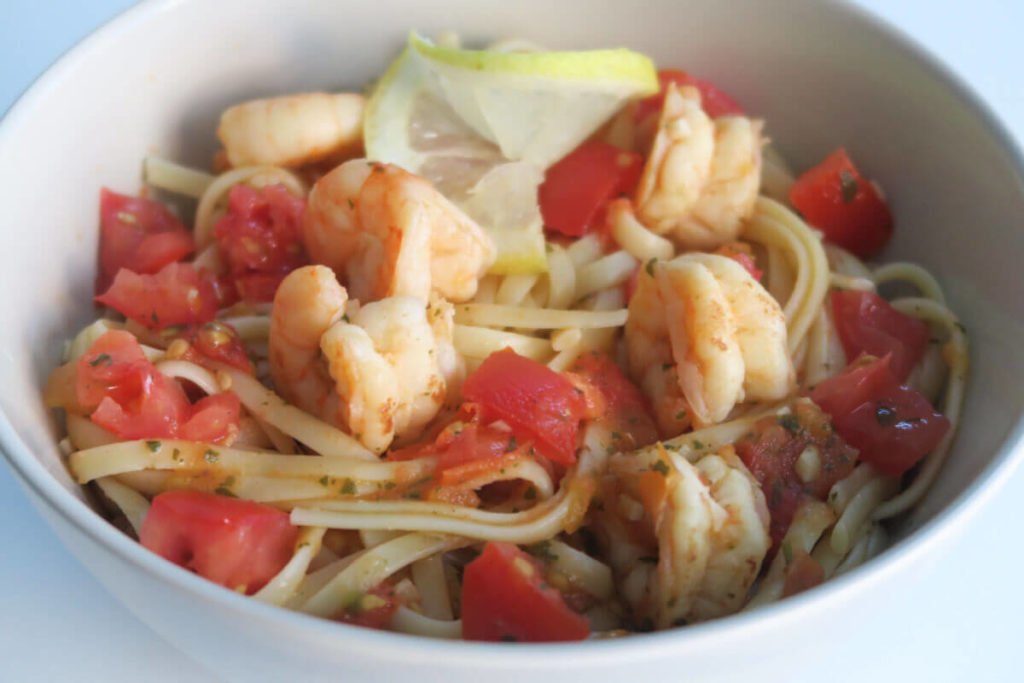 Linguines aux crevettes inspirées par Bubba Gump