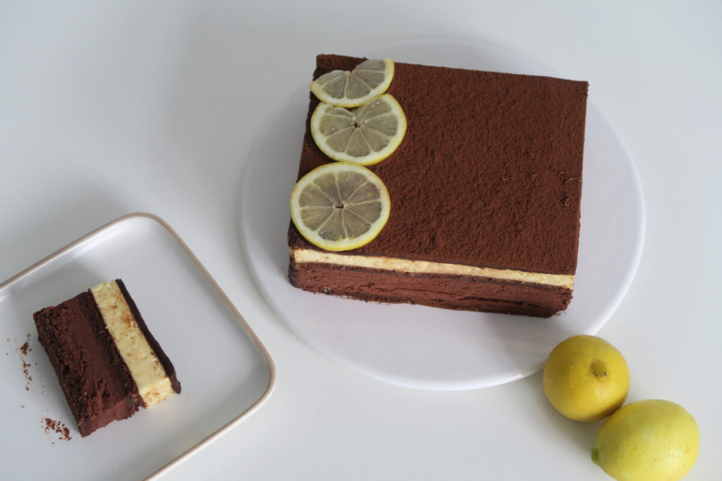 L'Andalousie, entremet citron et chocolat de Robert Linxe