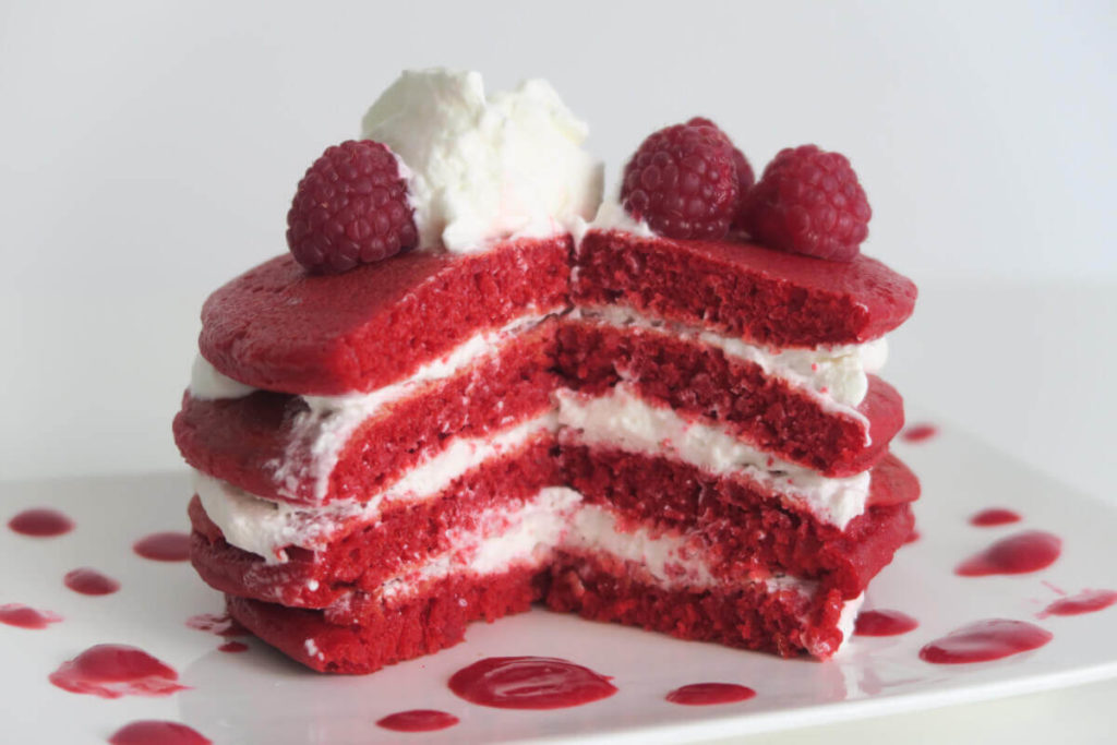 Pancakes red velvet