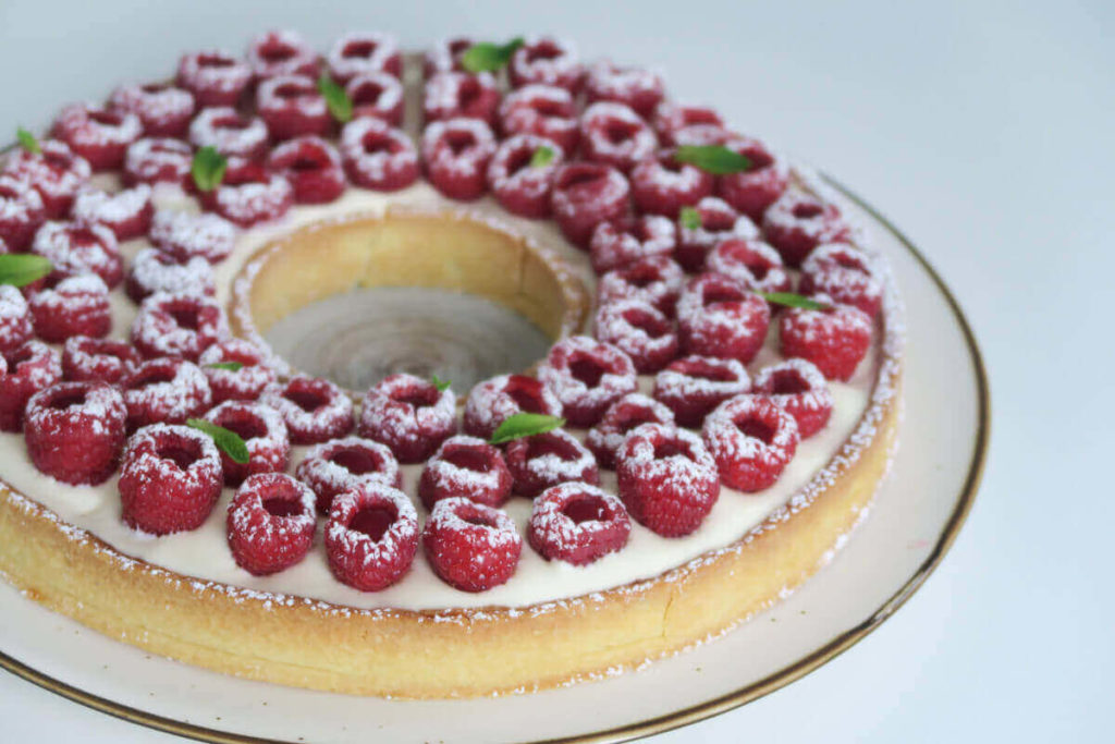 Tarte aux framboises et à l’amande de Cyril Lignac