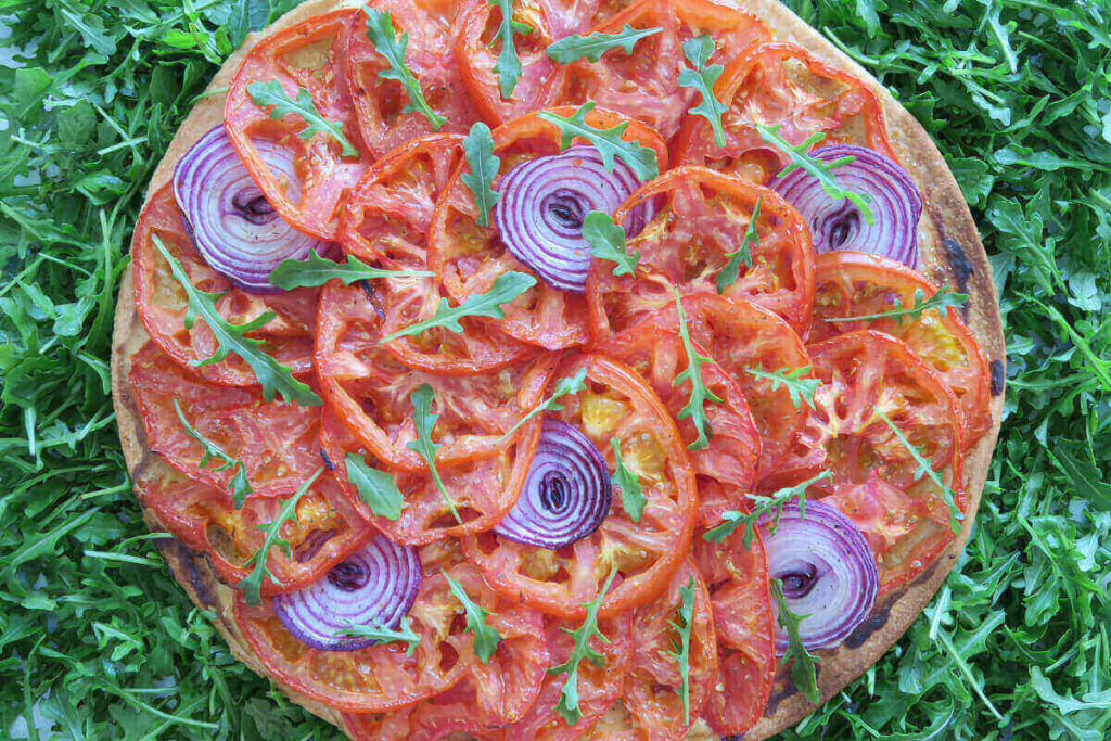 Tarte à la tomate et à la moutarde de Laurent Mariotte