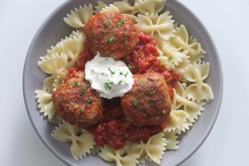 Boulettes de viande à la ricotta de Cyril Lignac