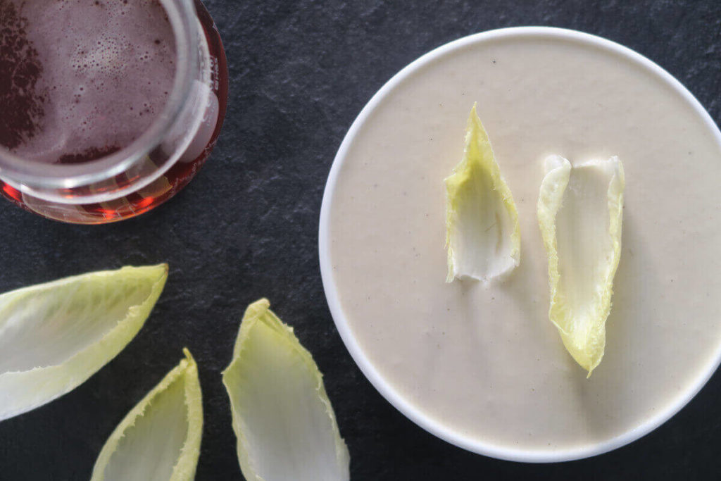 Crème d’endives à la bière de Noël