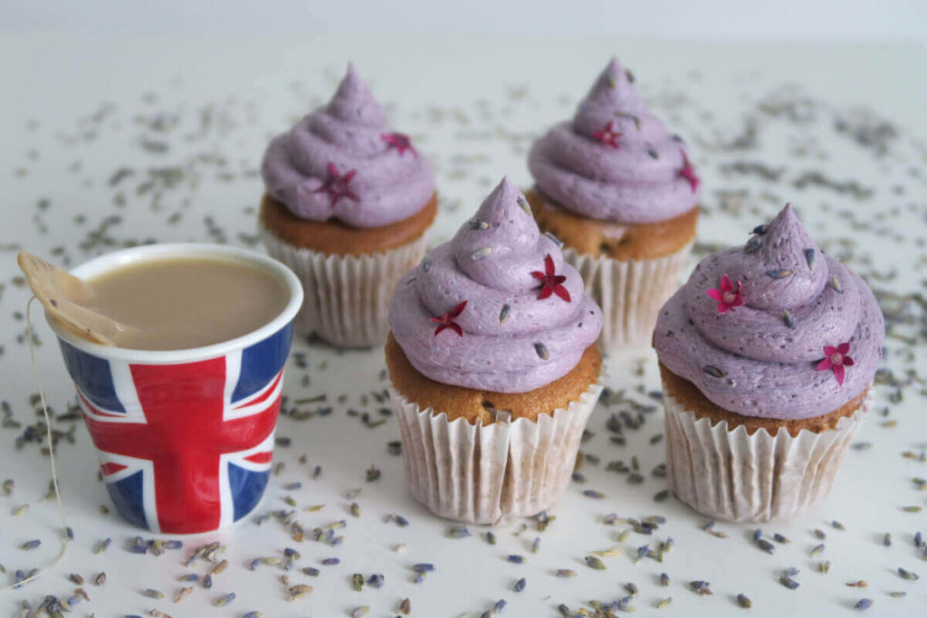 Cupcakes London Fog au thé Earl Grey, à la vanille et à la lavande