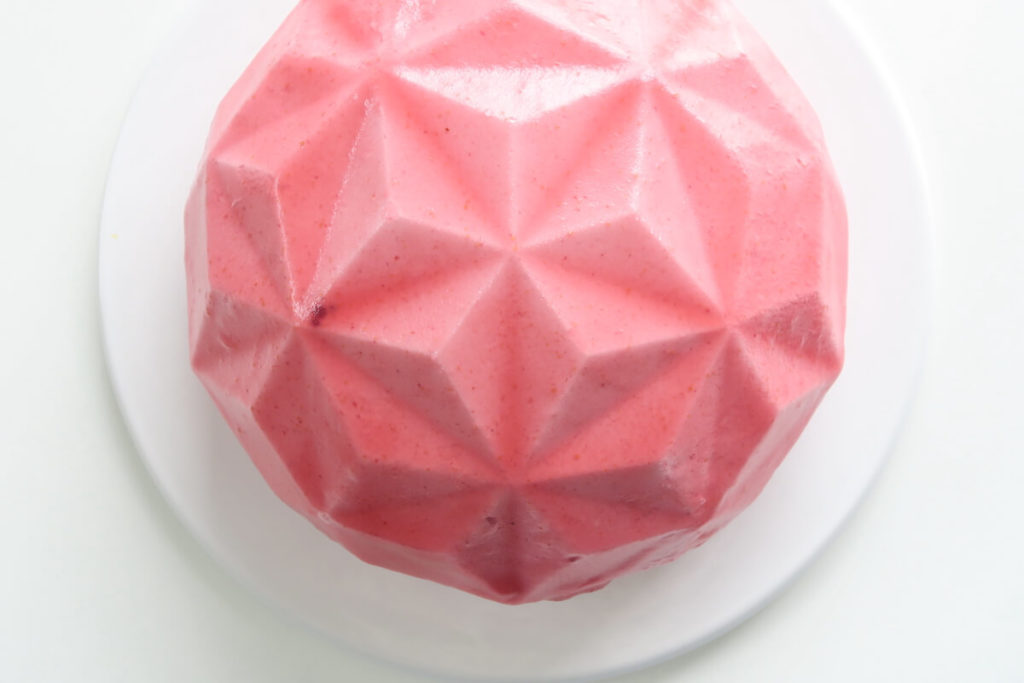 Entremet framboise et pistache