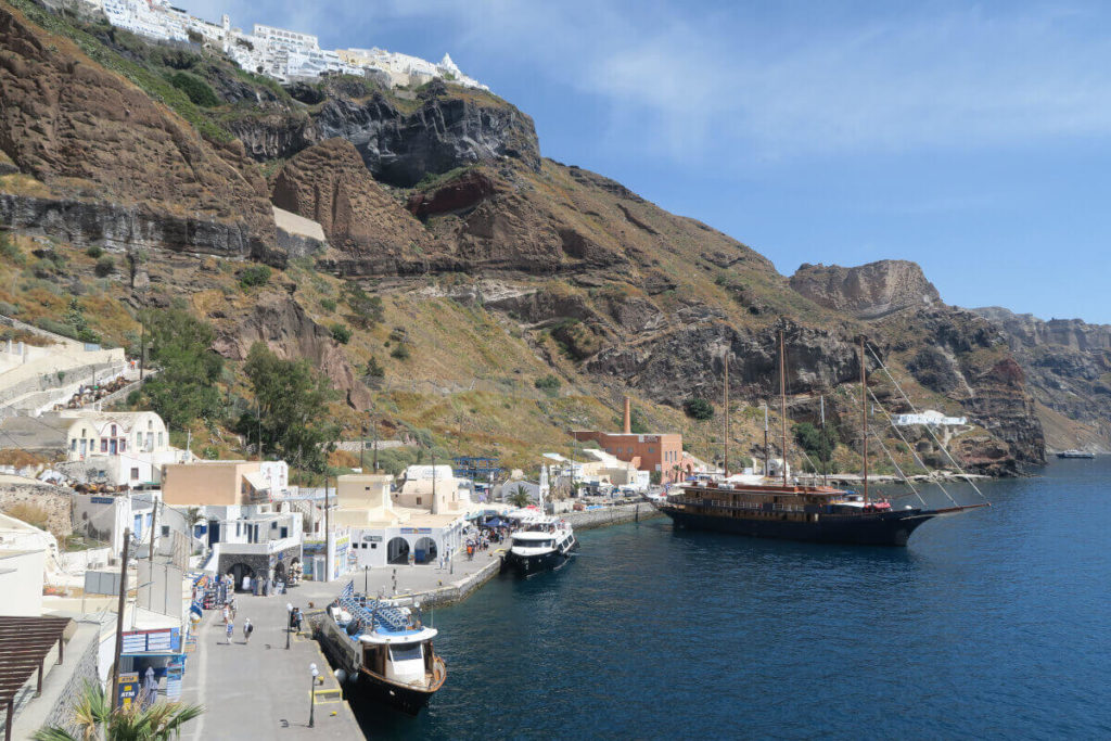 Santorin - Fira - Vieux port