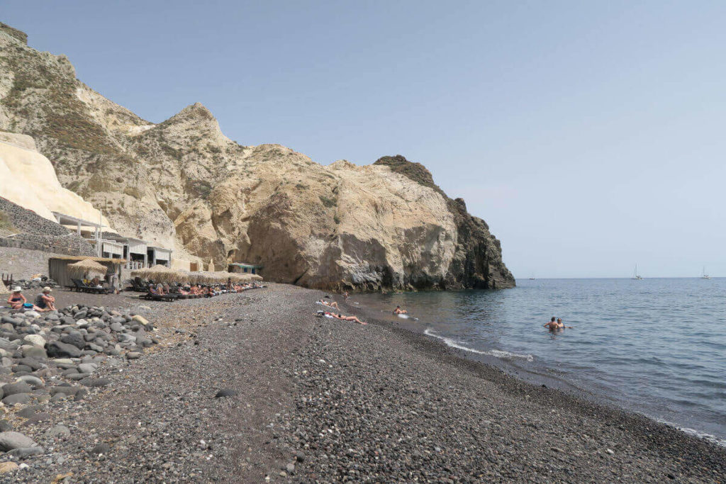 Santorin - Plage noire