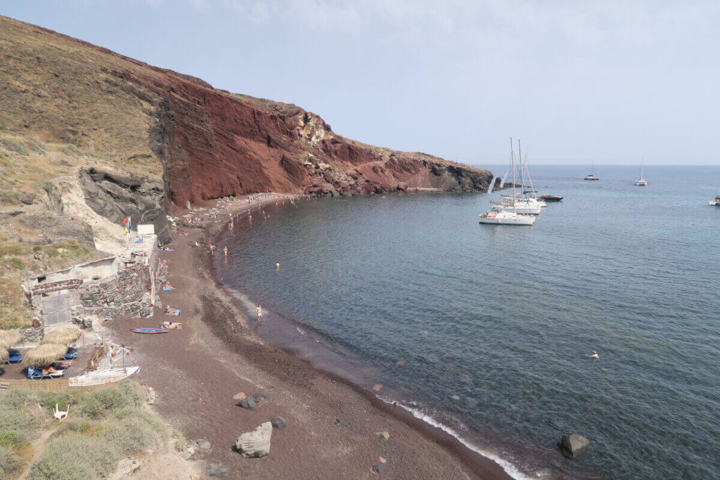 Santorin - Plage rouge