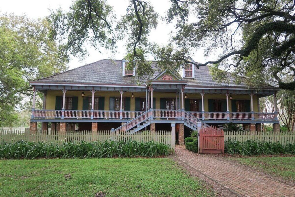 La façade de Laura plantation