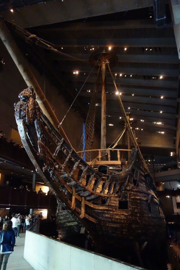 Stockholm - Musée Vasa - L'épave en entrant dans le musée