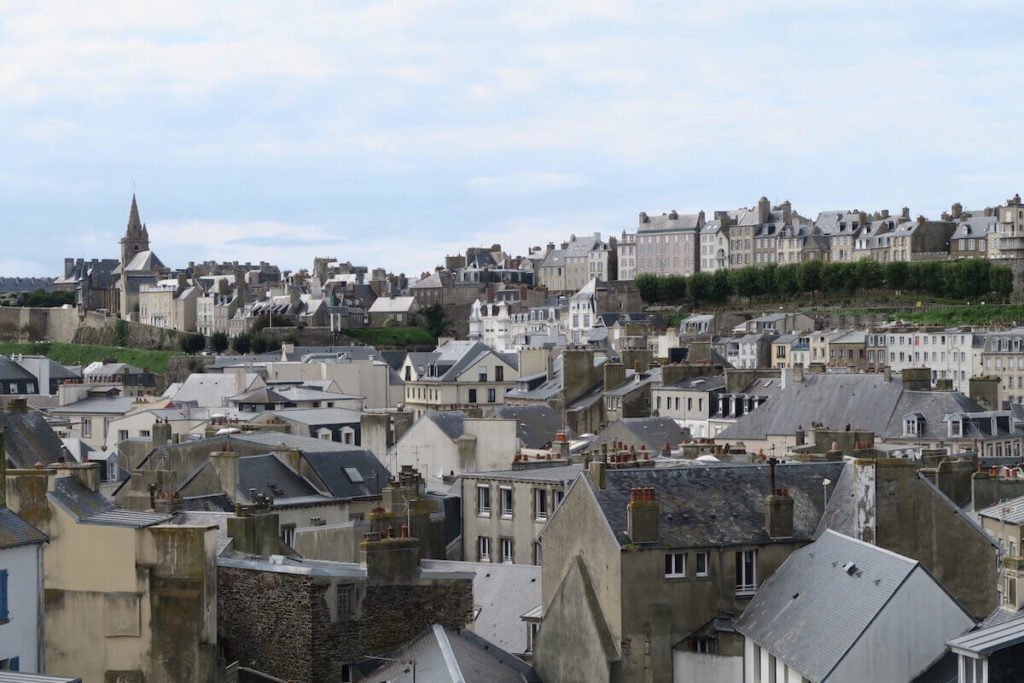 Normandie - Vue d'ensemble sur la vieille ville de Granville