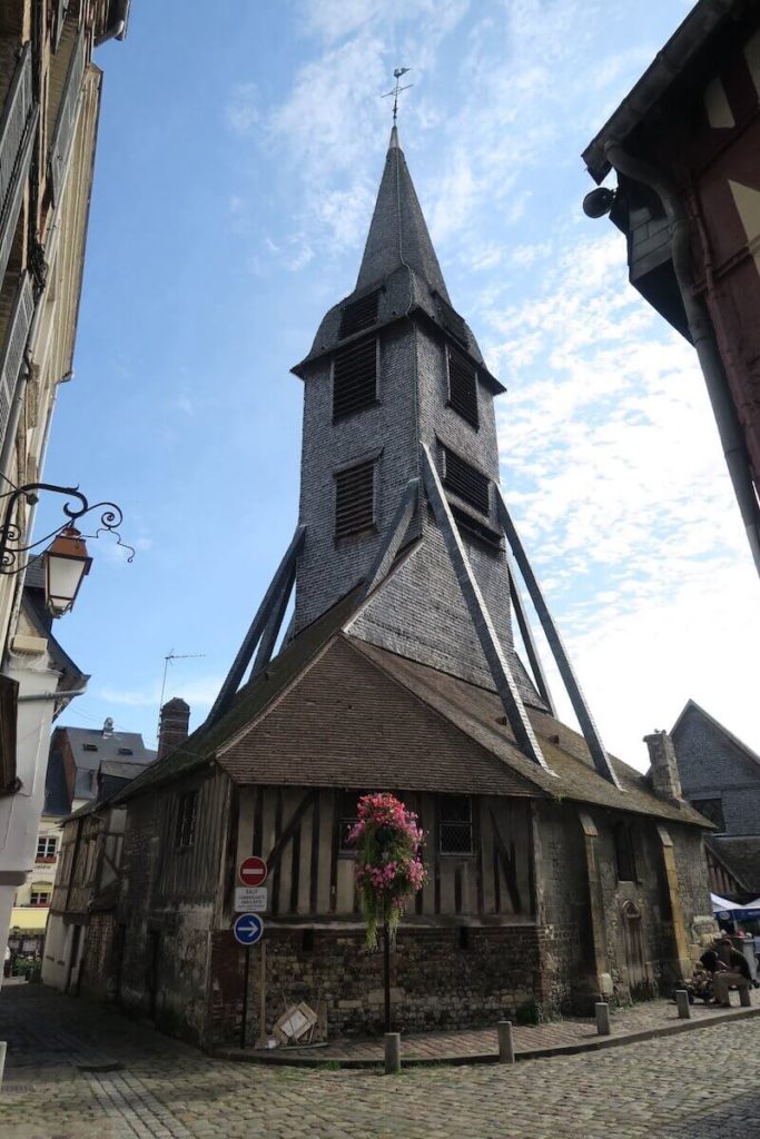 Normandie - Honfleur - Le clocher de l'église Sainte Catherine