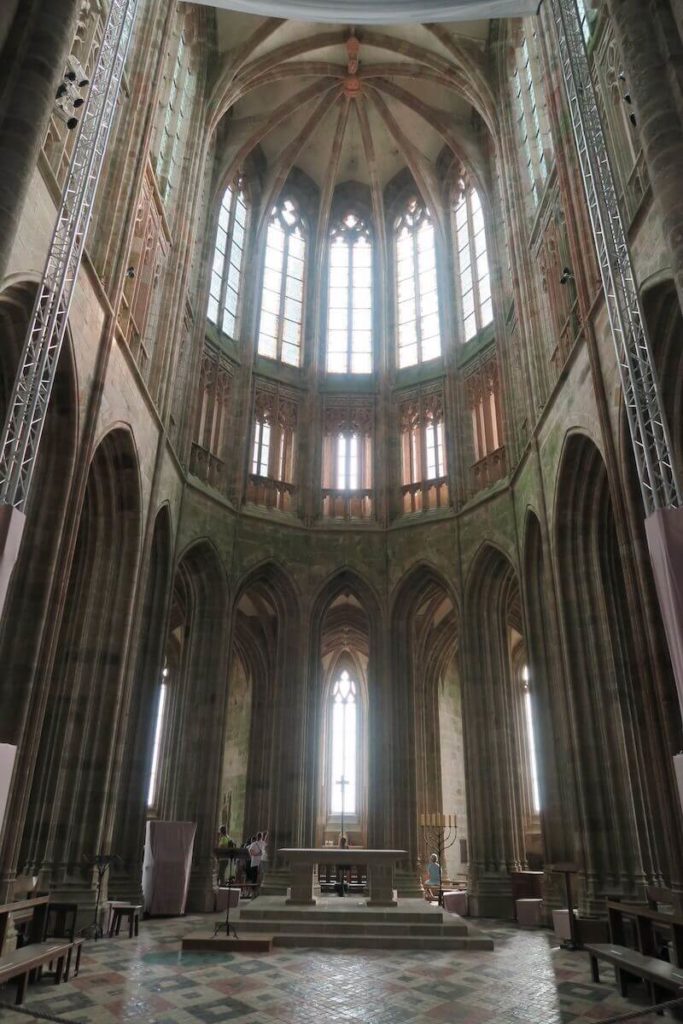 Normandie - Le choeur gothique de l'église abbatiale