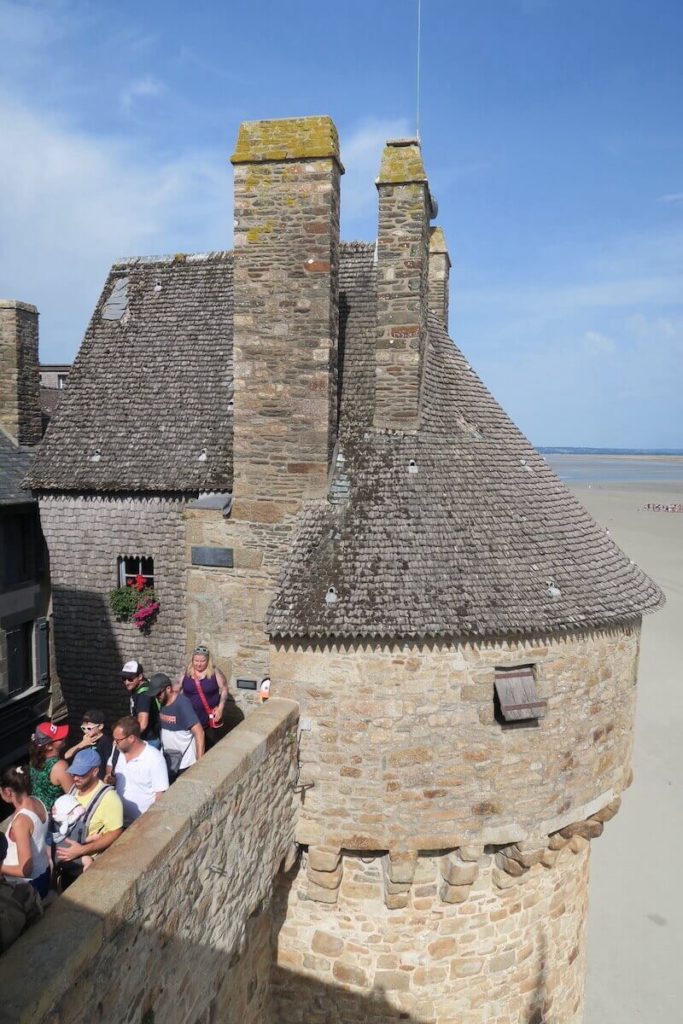 Normandie - Sur les remparts du Mont Saint Michel